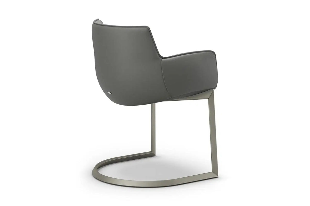 Cattelan Italia Rhonda Cantilever Dining Armchair – Fabric, Micro Nubuk & Synthetic Leather