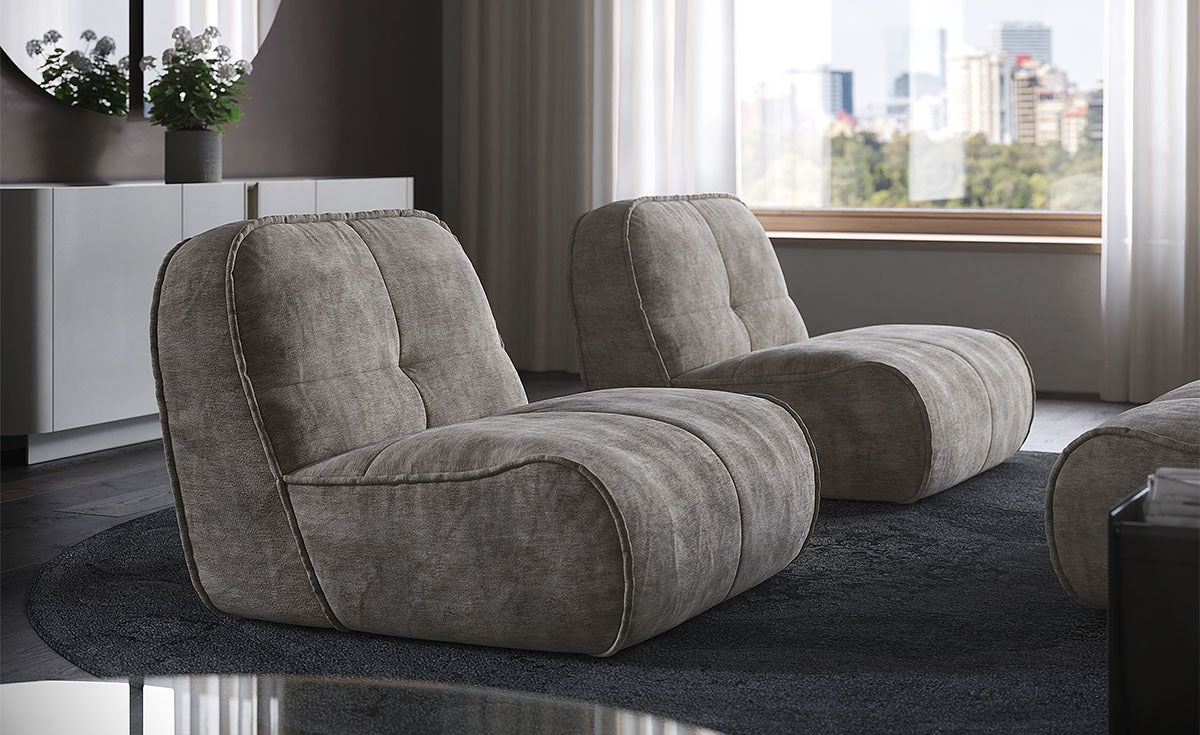 Cattelan Italia Spencer Designer Sofa Armchair and Pouf