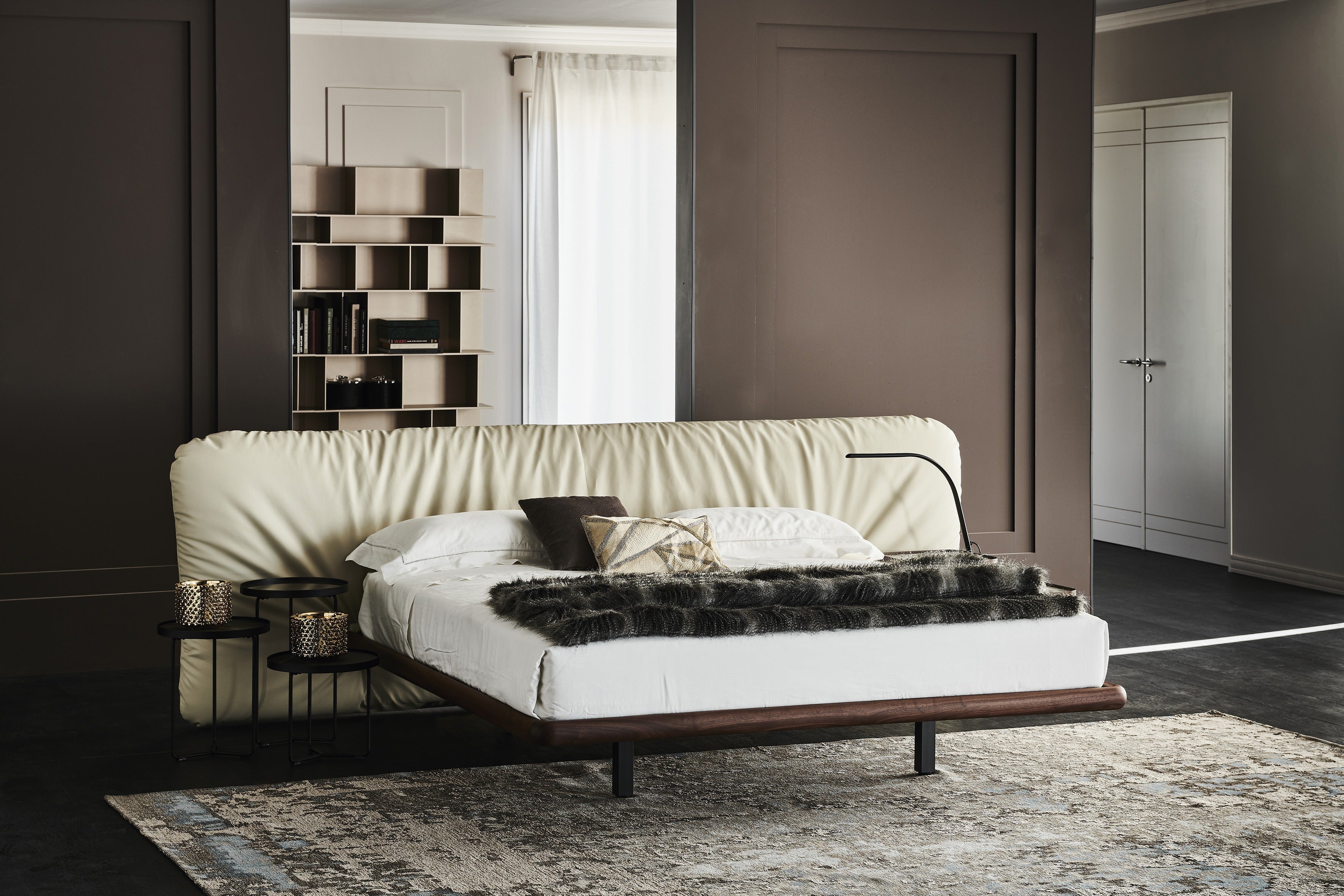Cattelan Italia Marlon Bed With Wood Frame