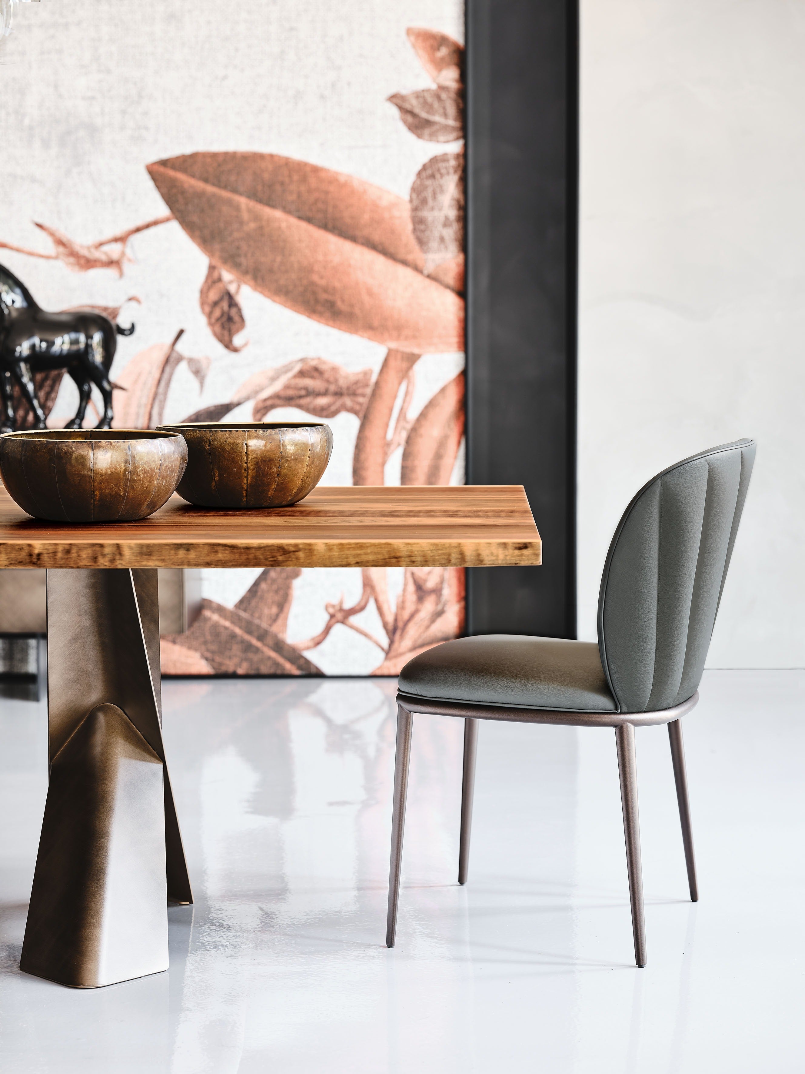 Cattelan Italia Chrishell Ml Chair With Steel Frame