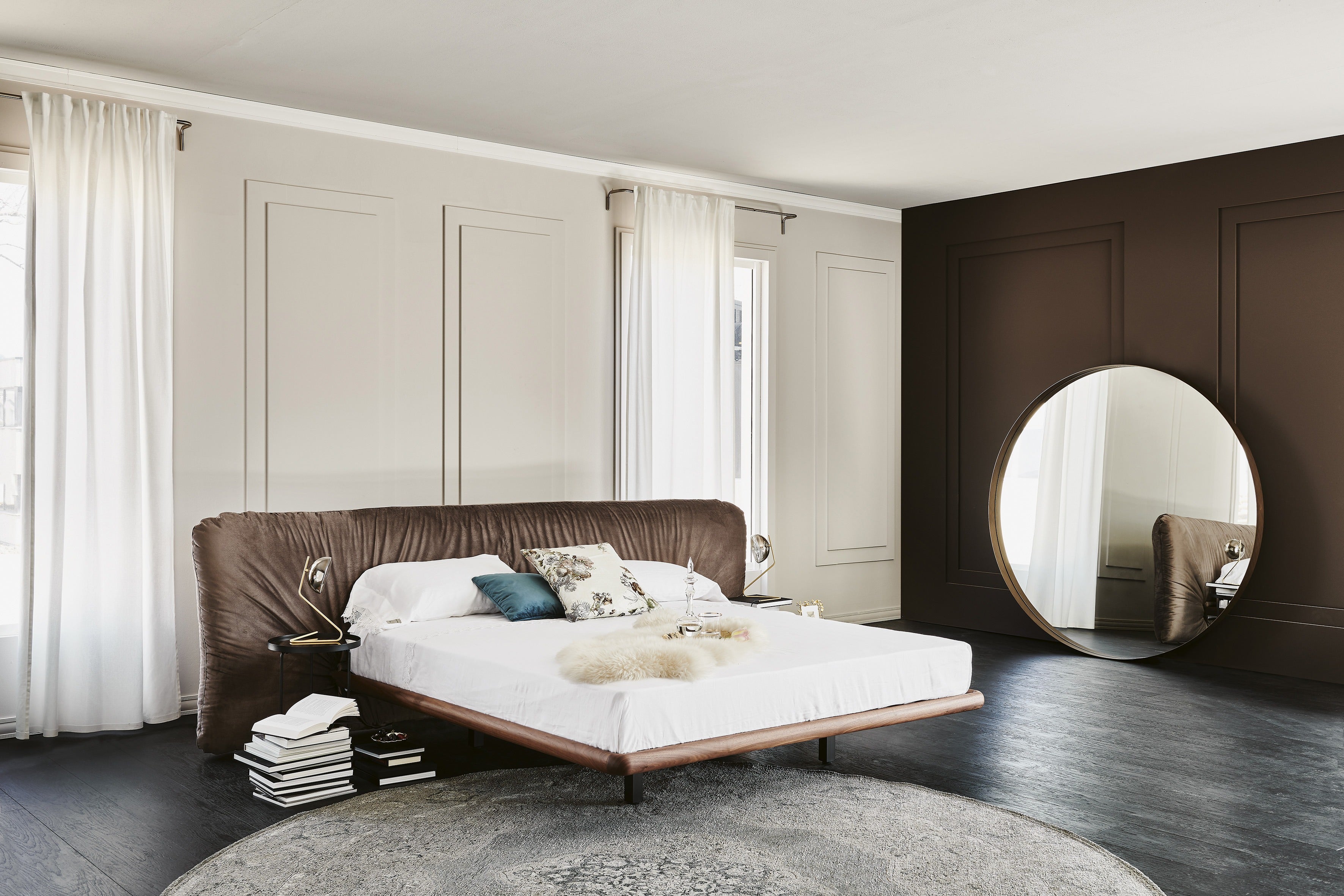Cattelan Italia Marlon Bed With Wood Frame