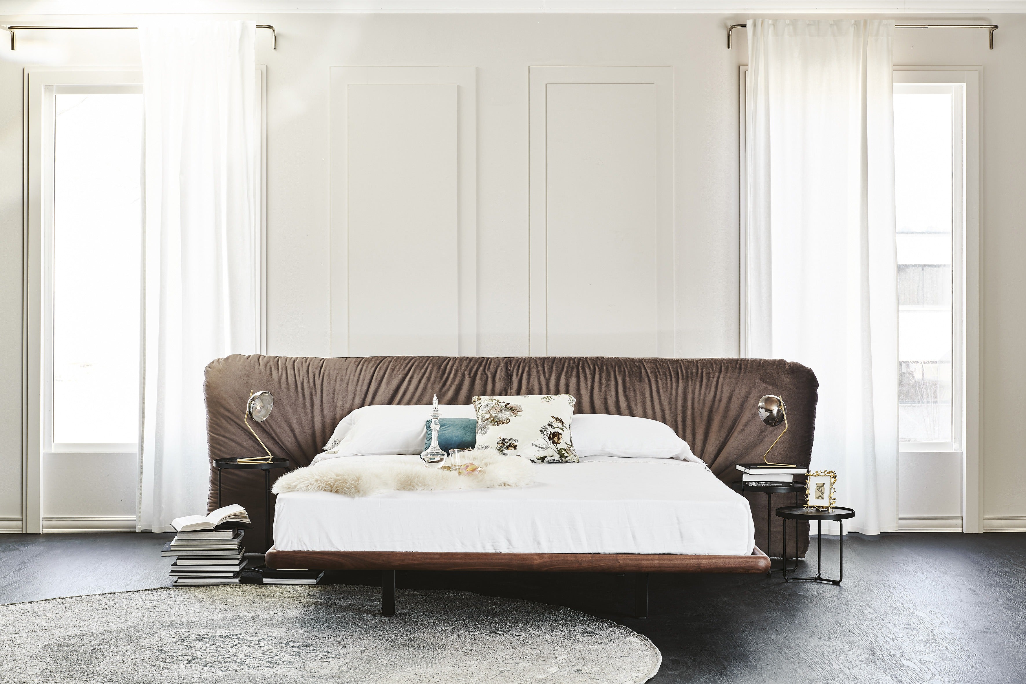 Cattelan Italia Marlon Bed With Wood Frame