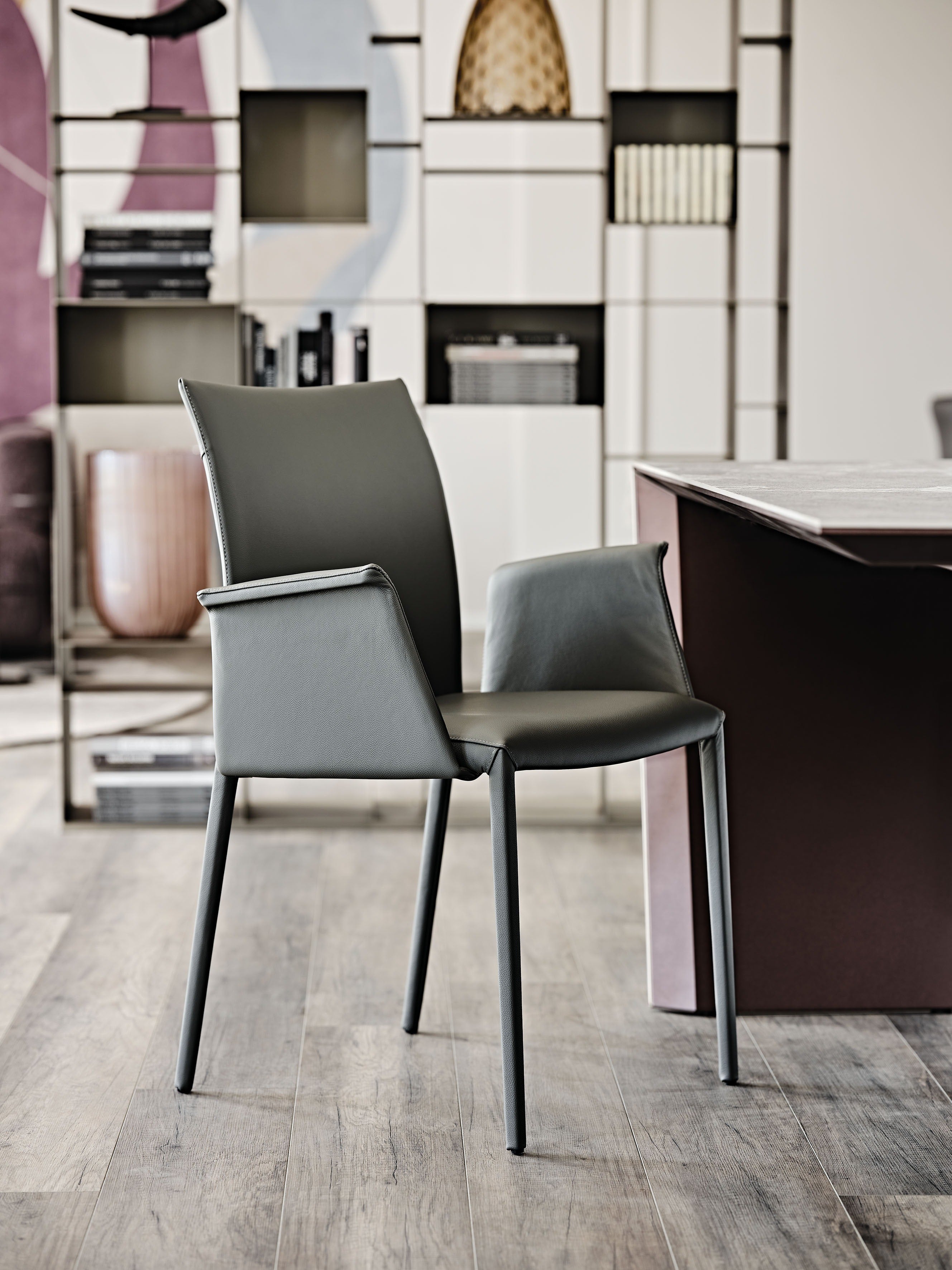 Cattelan Italia Norma Low Back with Armrest Dining Chair