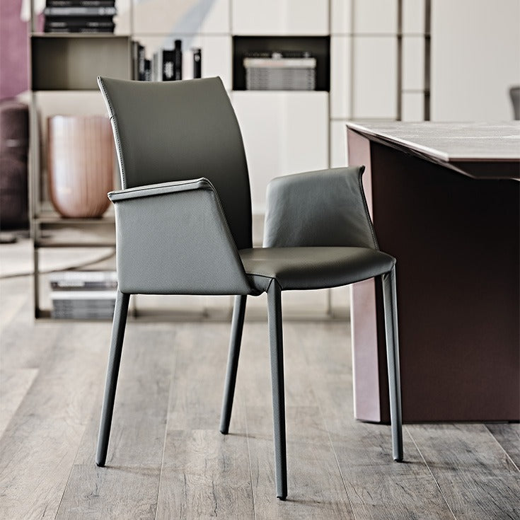 Cattelan Italia Norma Low Back with Armrest Dining Chair
