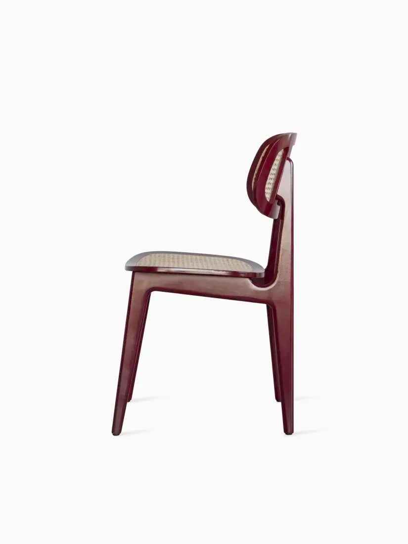 Vincent Sheppard Indoor Titus Burgundy Lacquered beech Dining Chair