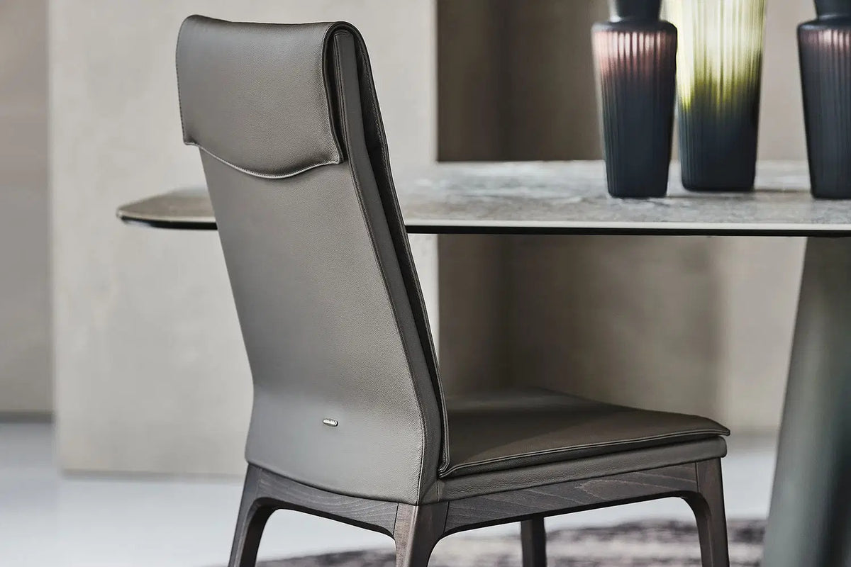 Cattelan Italia Sofia High Back Dining Armchair – Soft Leather & Glove Soft Leather