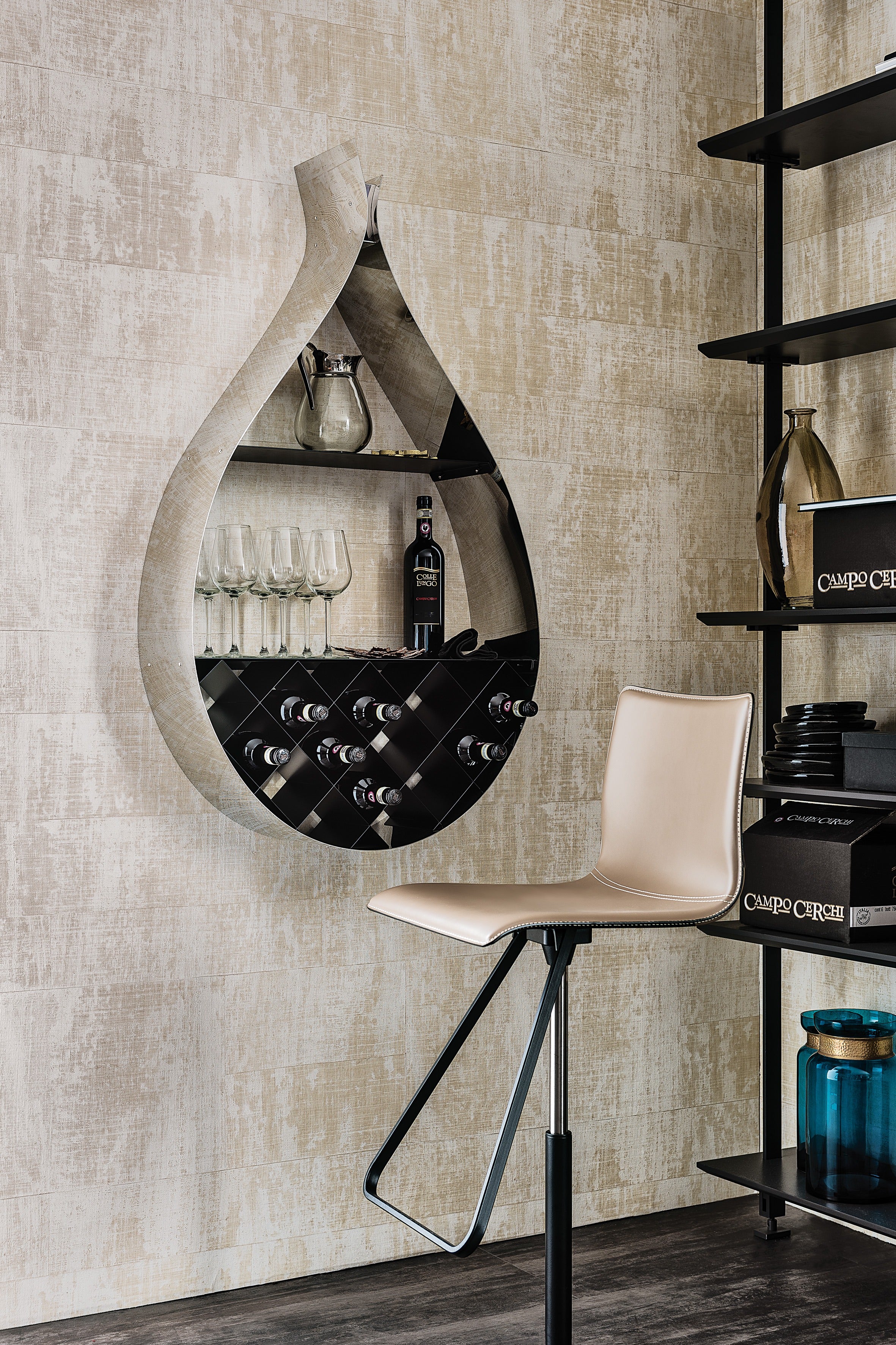 Cattelan Italia Drop Wall bookcase/wine rack
