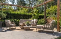 4 Seasons Outdoor Puglia Bundle With Puglia Lounge Set And Puglia 6 Seat Low Dining Set