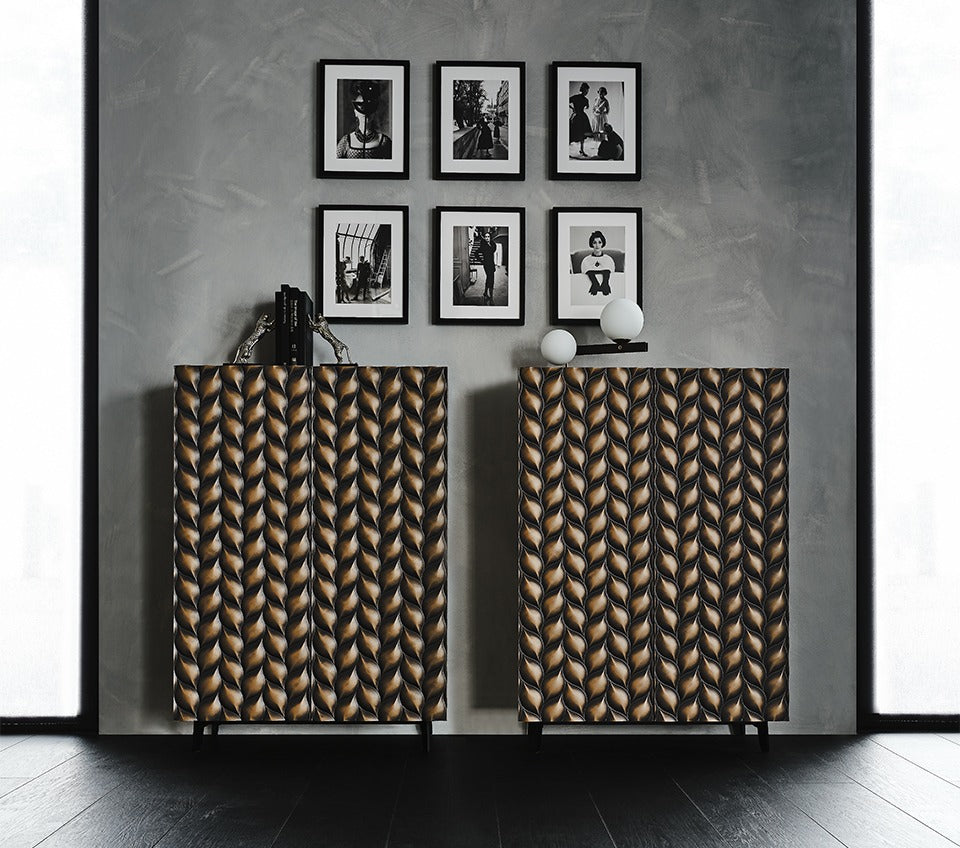 Cattelan Italia Spiga Sideboard Bronze Frame