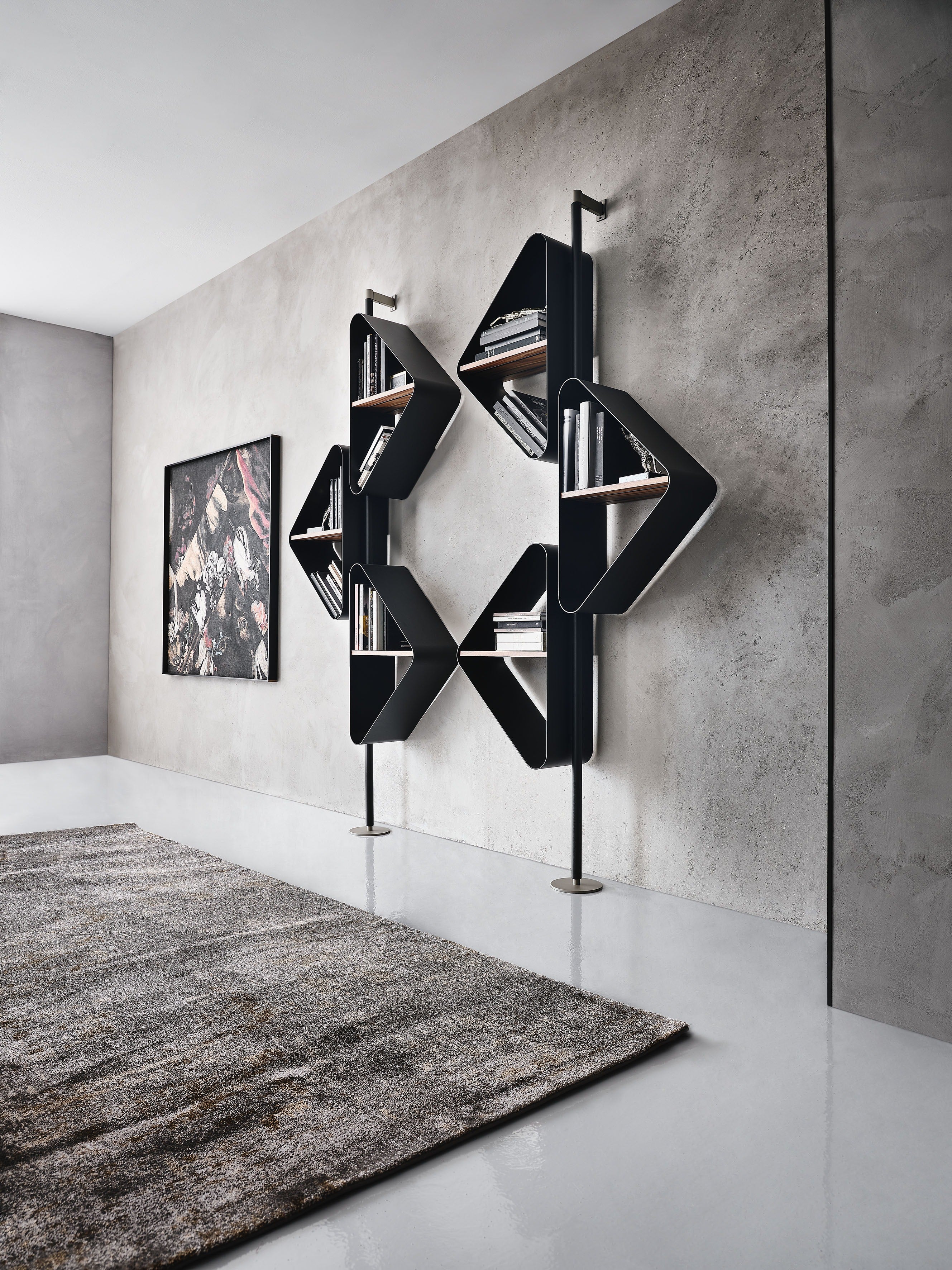 Cattelan Italia Spinnaker Wall Or Ceiling Haning Bookcase