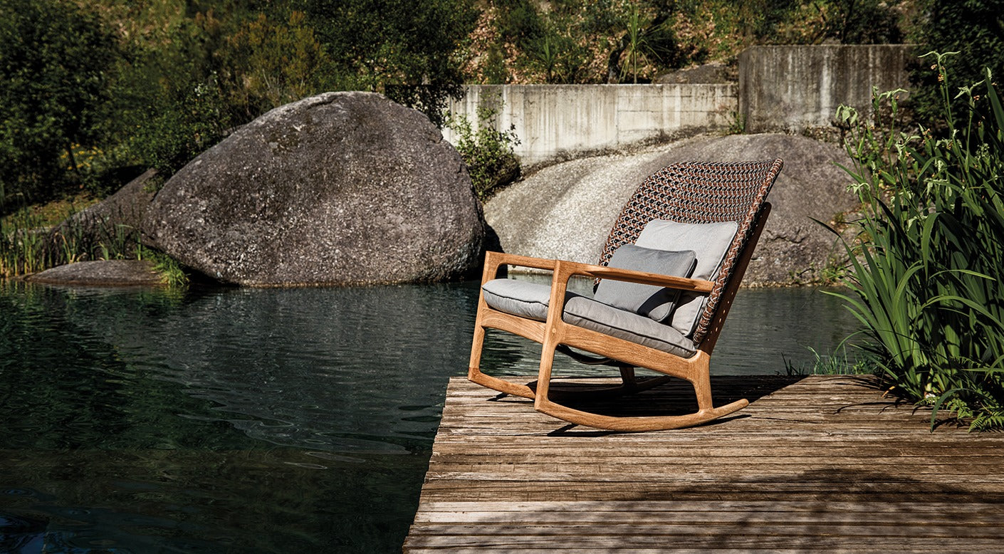 Gloster Kay High Back Rocking Chair
