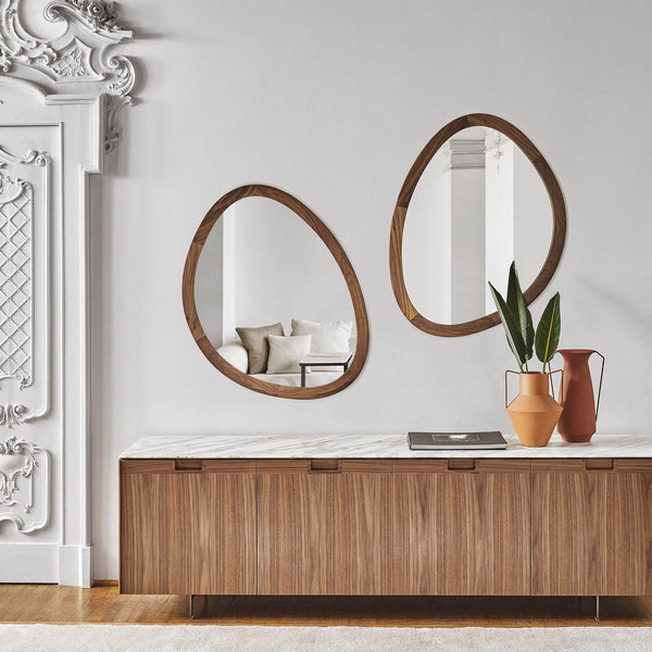 【美品】porada Giolino Canaletta Walnut ミラー Porada Giolino Mirror | Shop Now