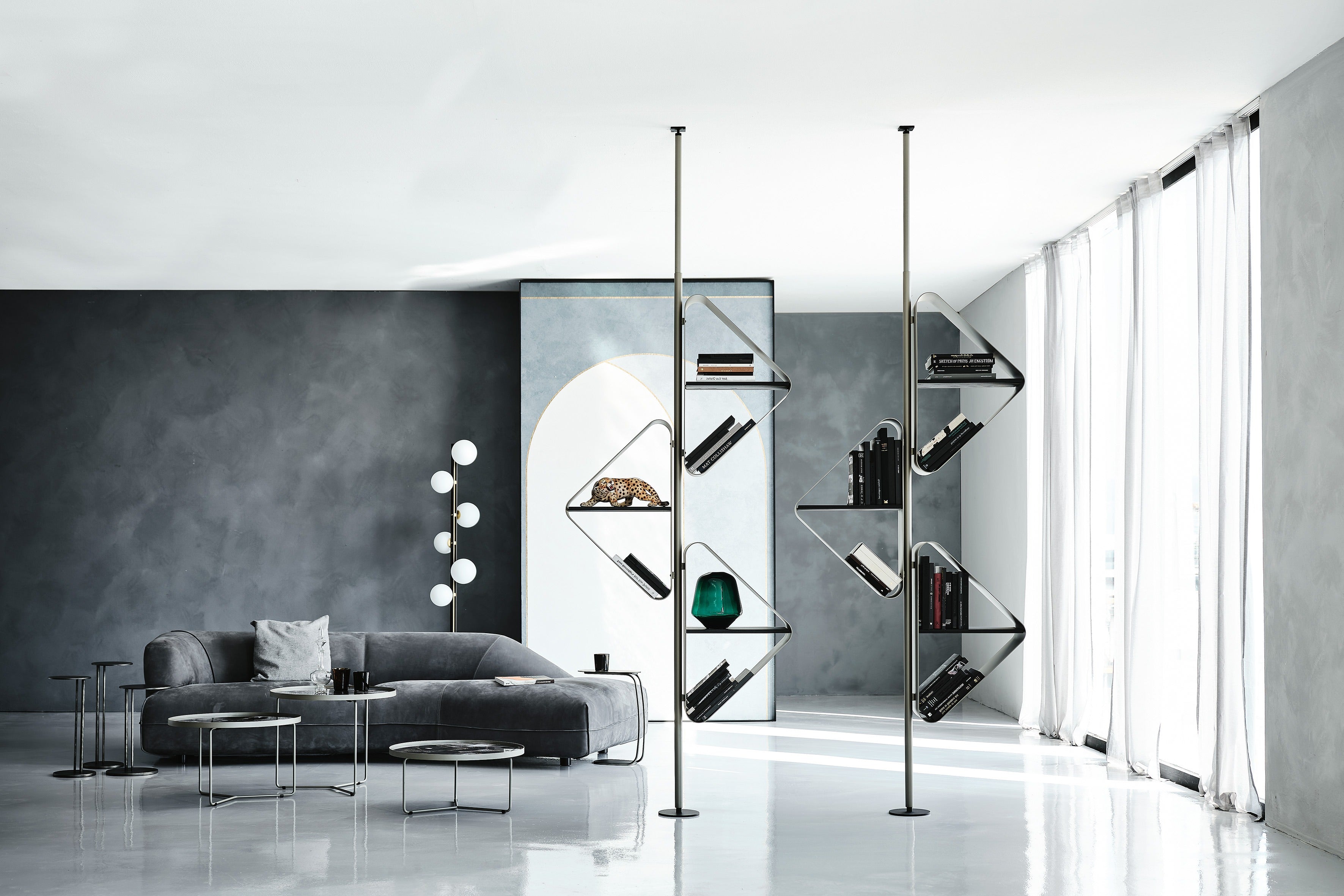 Cattelan Italia Spinnaker Wall Or Ceiling Haning Bookcase