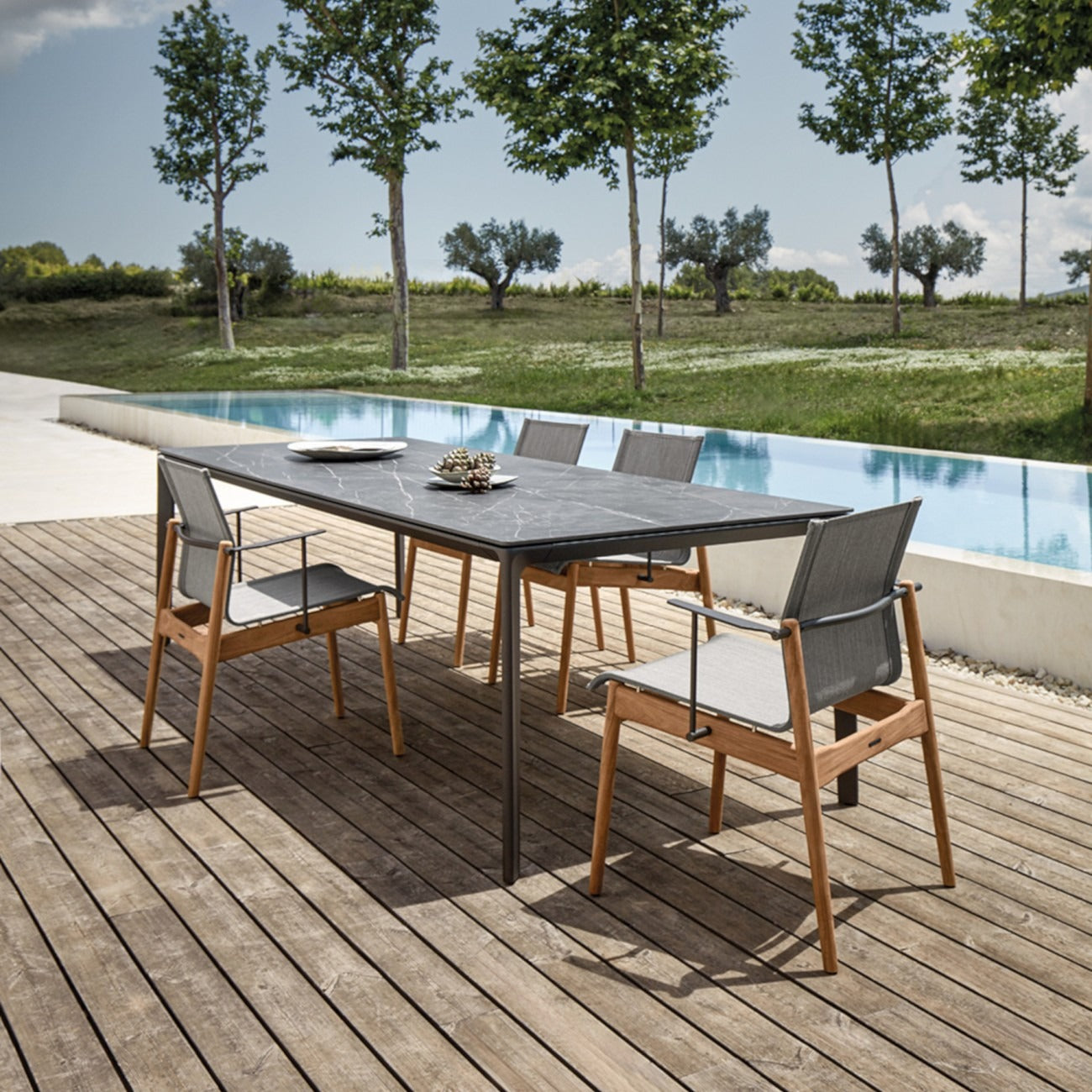 Gloster Carver Dining Table 100cm x 280cm