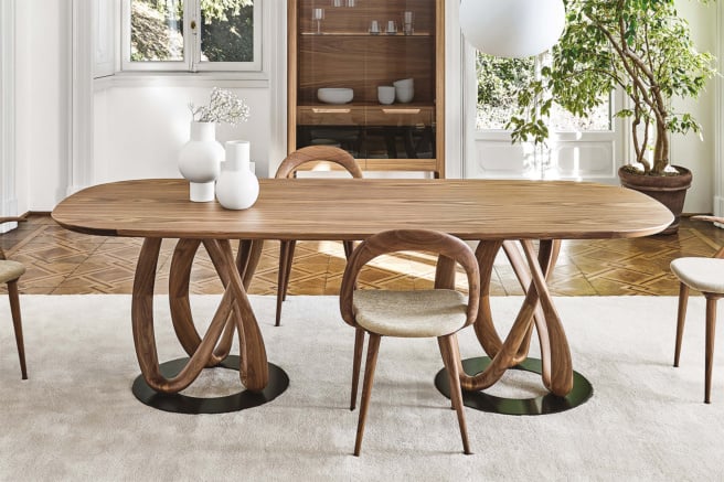 Porada Infinity Oval & Rectangular Wood Dining Table