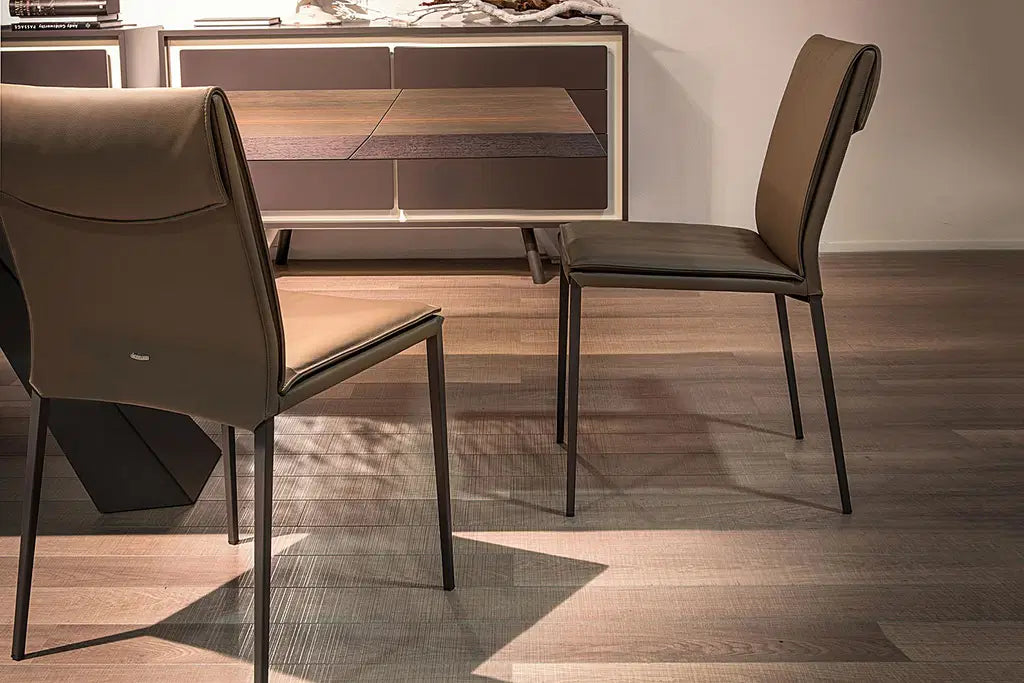 Cattelan Italia Isabel ML Dining Chair – Fabric & Glove Soft Leather