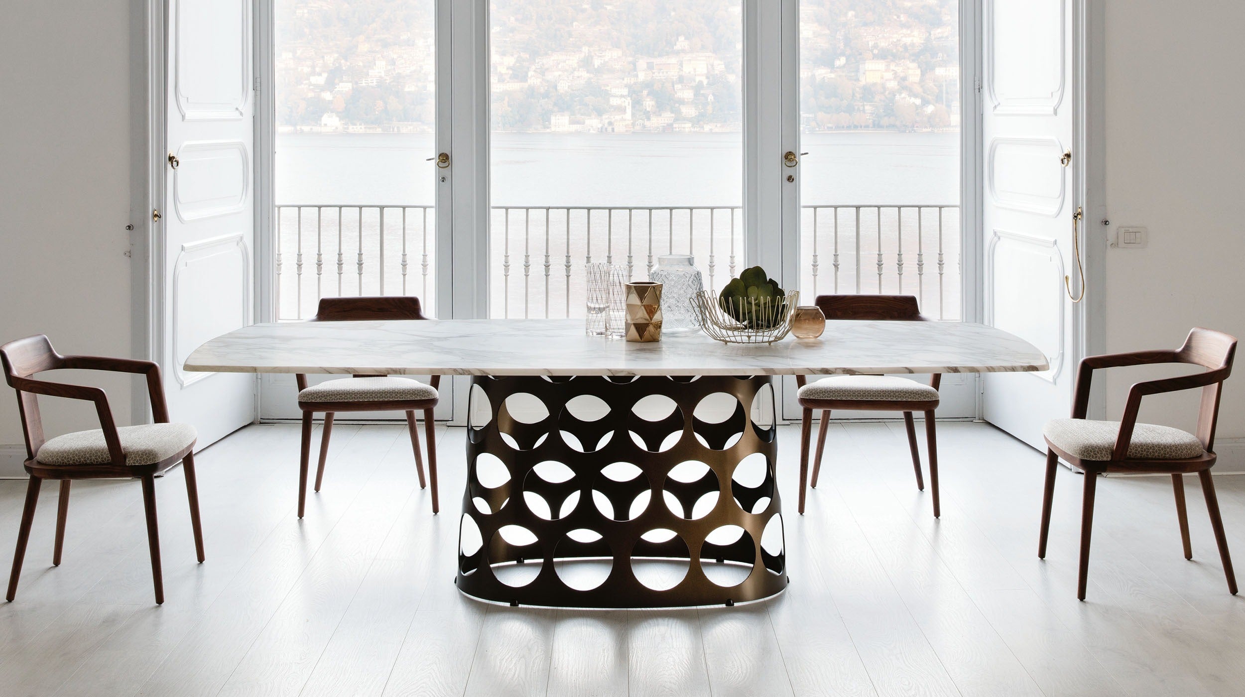 Porada Jean Barrel Shaped Dining Table