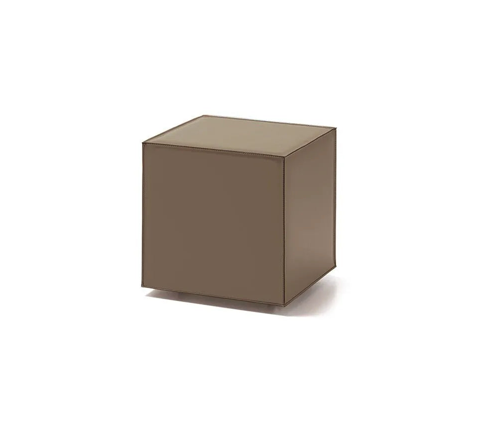 Cattelan Italia Kubo Leather Pouf
