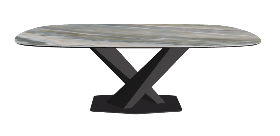 Cattelan Italia Stratos Keramik Biscuit Shaped Dining Table – 200x120x75h