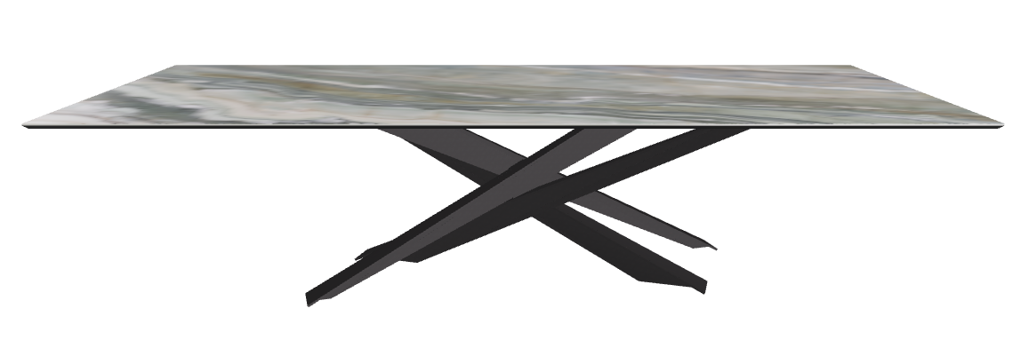 300x120x74.5h Rectangle Shaped_Kaindy_Black Embossed