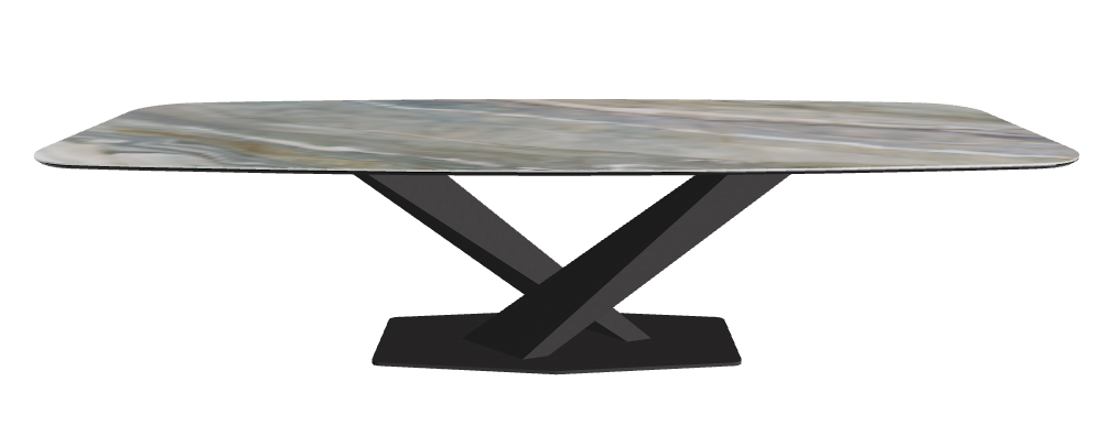 Cattelan Italia Stratos Keramik Barrel-Shaped Dining Table – 300x120x75h