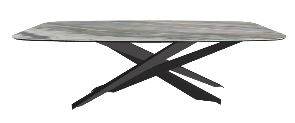 240x120x74.5h Barrel Shaped_Kaindy_Black Embossed