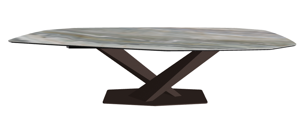 Cattelan Italia Stratos Keramik Polygon-Shaped Dining Table – 300x130x75h