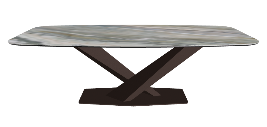 Cattelan Italia Stratos Keramik Barrel-Shaped Dining Table – 240x120x75h