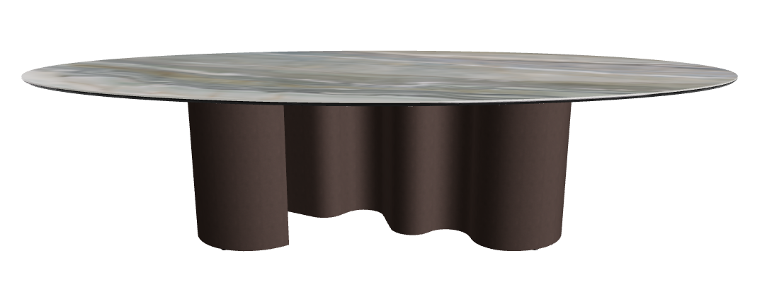 300x150x74h Oval Shaped_Kaindy_Bronze Embossed