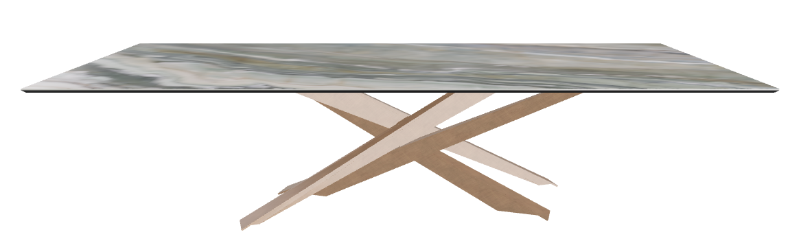 300x120x74.5h Rectangle Shaped_Kaindy_Brushed Bronze