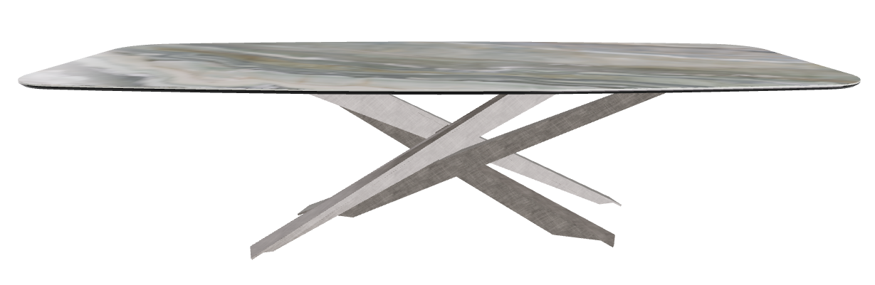 300x120x74.5h Barrel Shaped_Kaindy_Brushed Grey