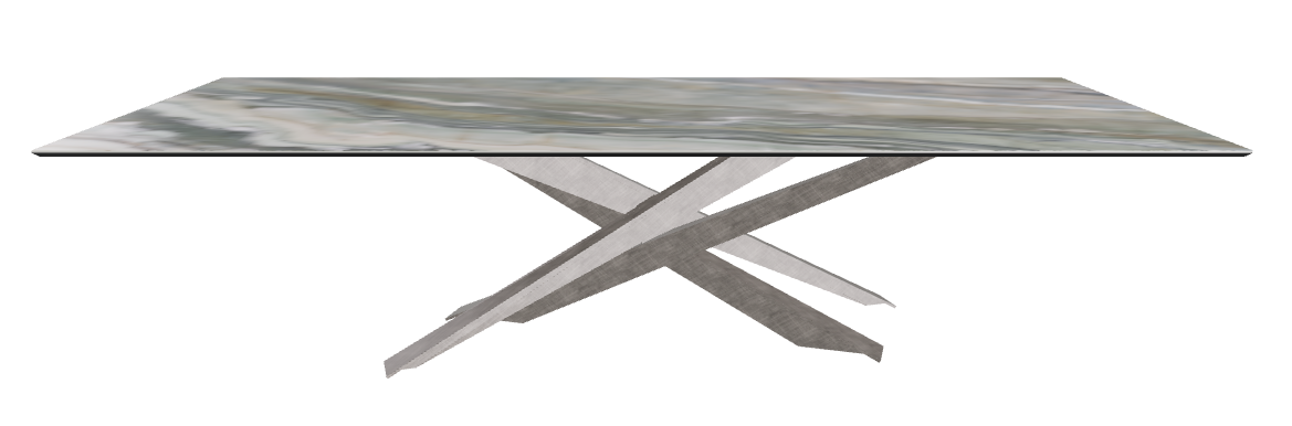 300x120x74.5h Rectangle Shaped_Kaindy_Brushed Grey