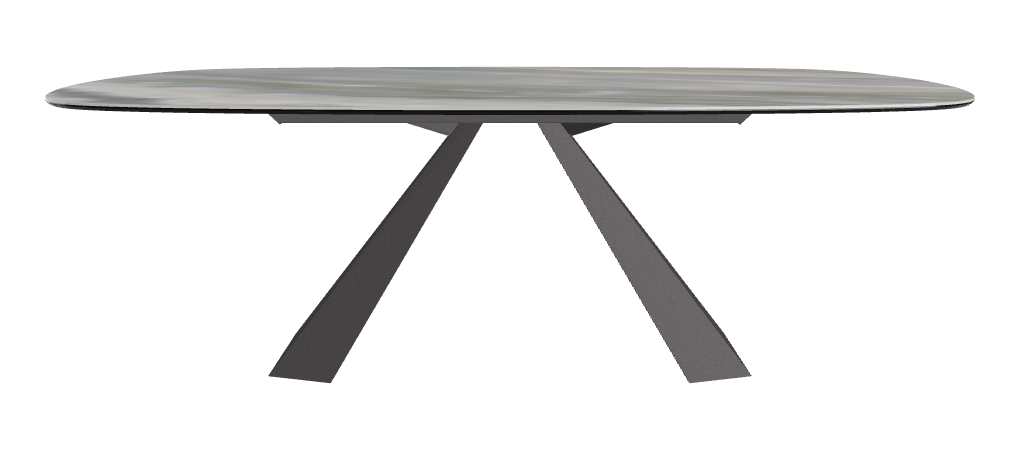 Cattelan Italia Eliot Keramik Biscuit Shaped Dining Table – 220x120x73h