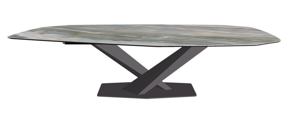 Cattelan Italia Stratos Keramik Polygon-Shaped Dining Table – 300x130x75h