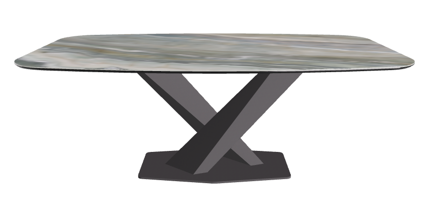 Cattelan Italia Stratos Keramik Barrel Shaped Dining Table – 200x120x75h