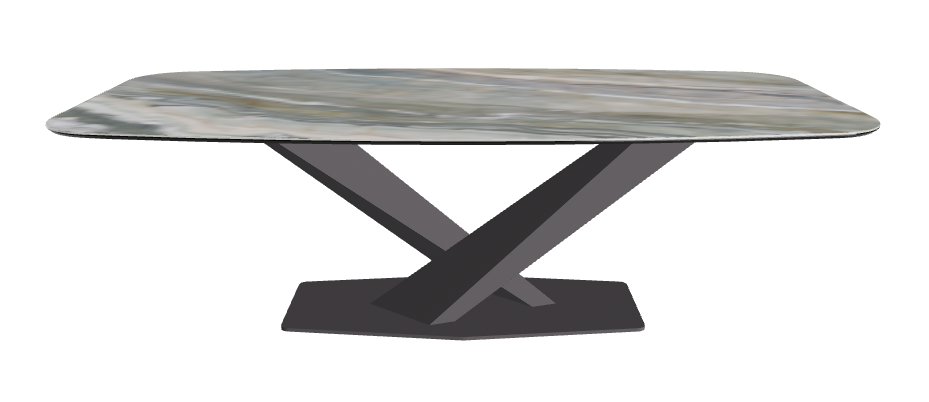 Cattelan Italia Stratos Keramik Barrel-Shaped Dining Table – 240x120x75h