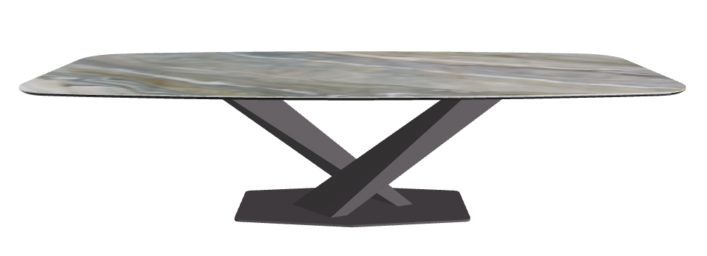Cattelan Italia Stratos Keramik Barrel-Shaped Dining Table – 300x120x75h