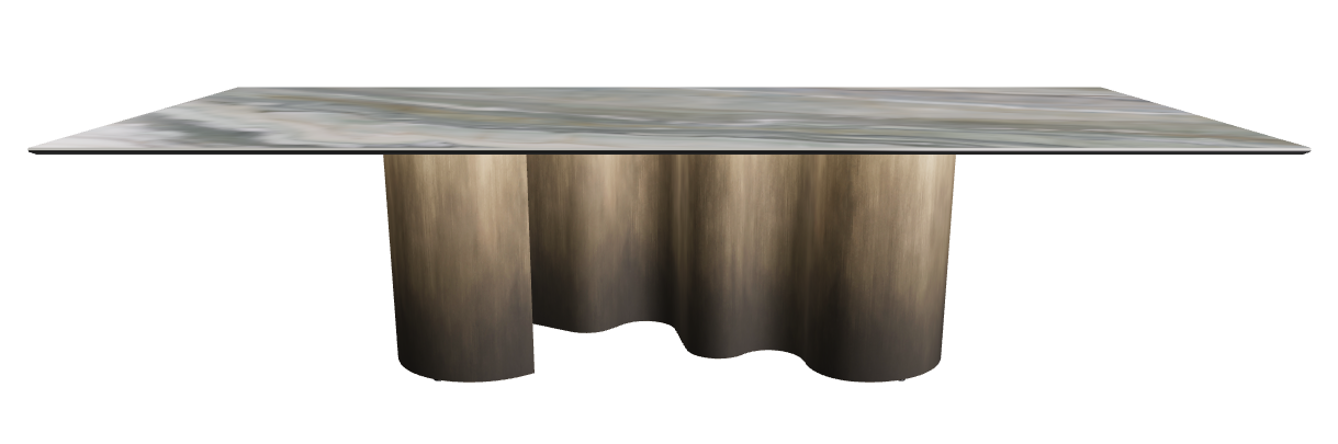 300x120x74h Rectangle Shaped_Kaindy_Oxy Brass