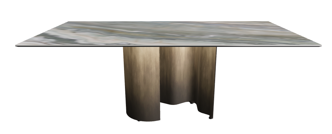 200x106x74h Rectangle Shaped_Kaindy_Oxy Brass