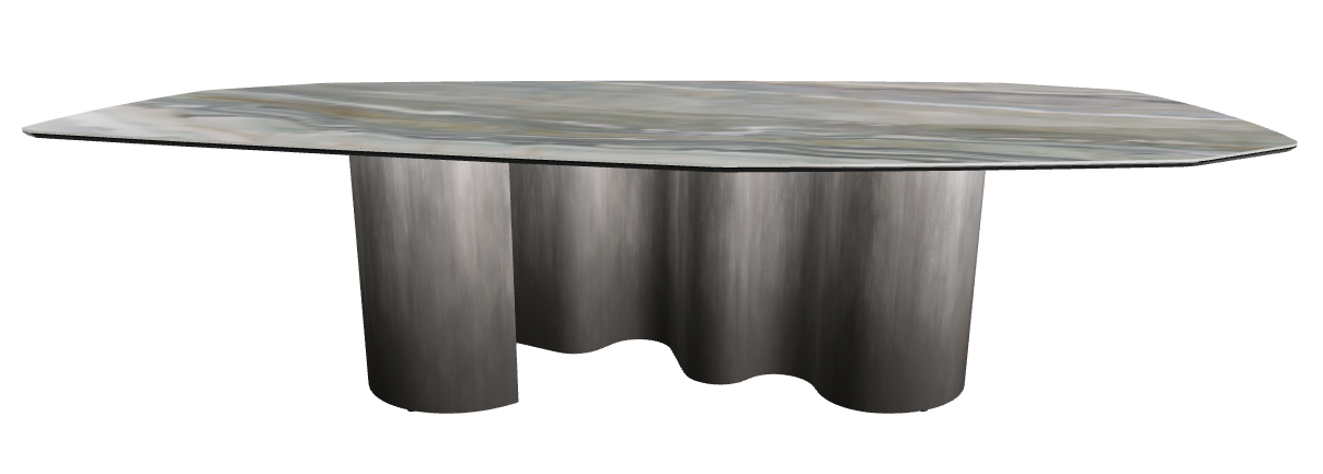 300x130x74h Polygon Shaped_Kaindy_Oxy Grey