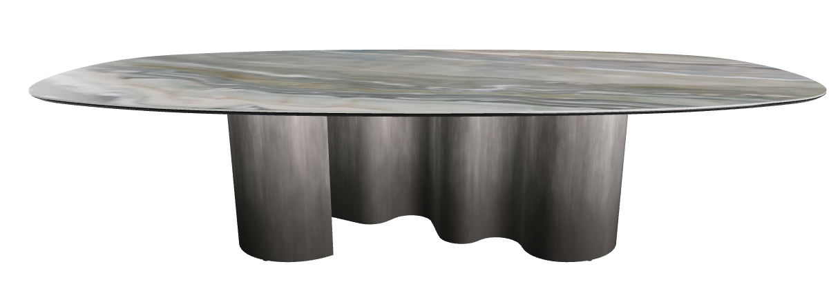 300x150x74h Biscuit Shaped_Kaindy_Oxy Grey