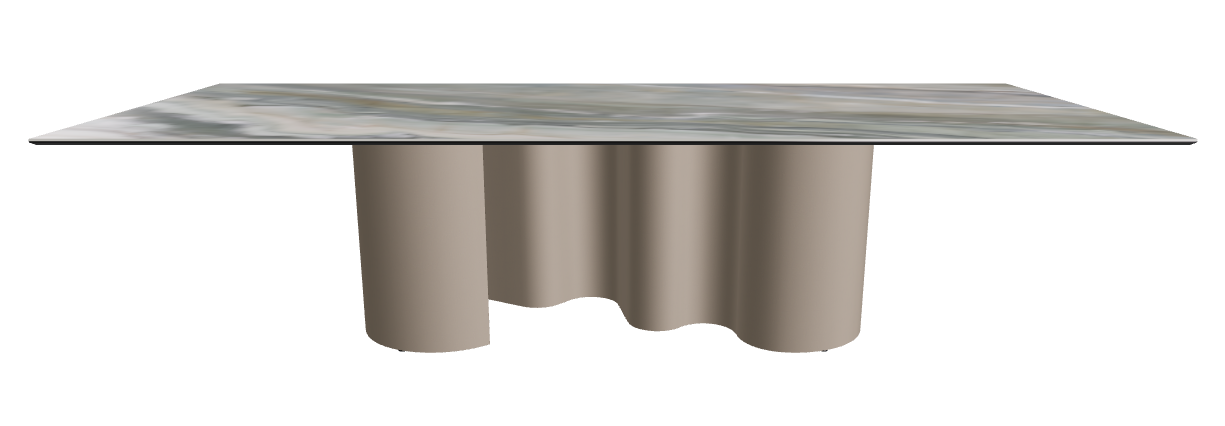 300x120x74h Rectangle Shaped_Kaindy_Titanium Embossed