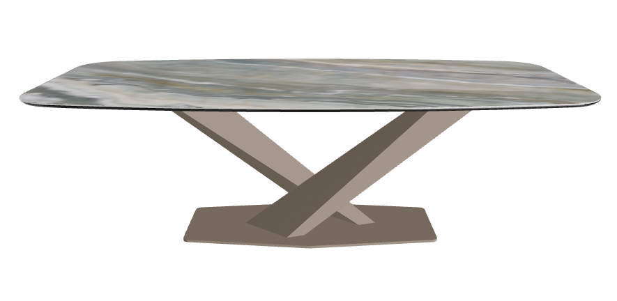 Cattelan Italia Stratos Keramik Barrel-Shaped Dining Table – 240x120x75h