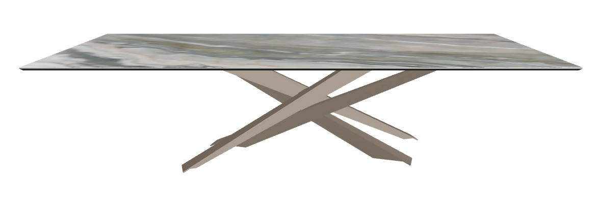 300x120x74.5h Rectangle Shaped_Kaindy_Titanium Embossed