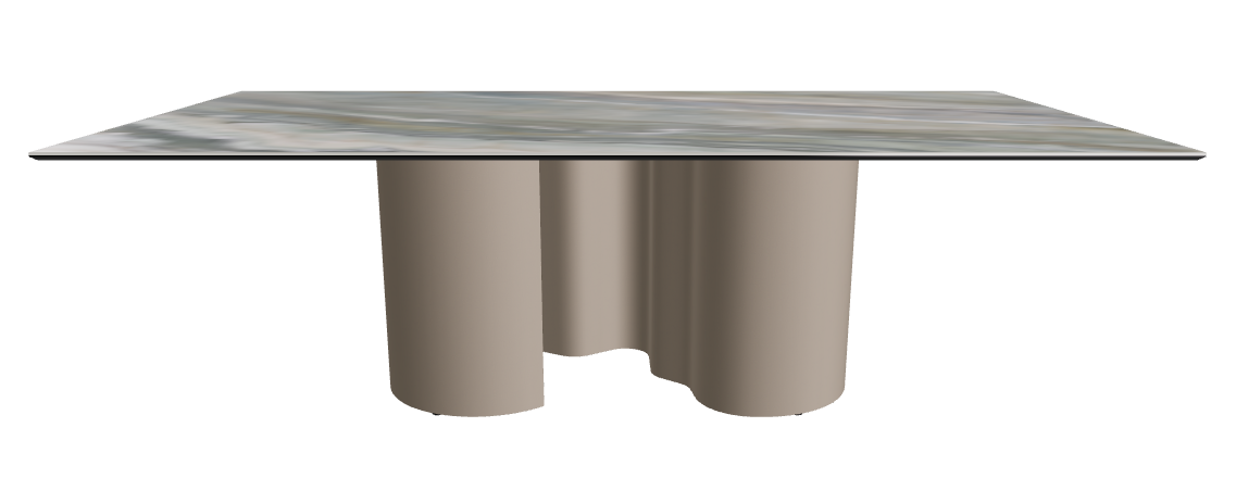 240x120x74h Rectangle Shaped_Kaindy_Titanium Embossed