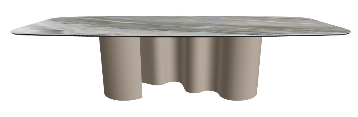 300x120x74h Barrel Shaped_Kaindy_Titanium Embossed