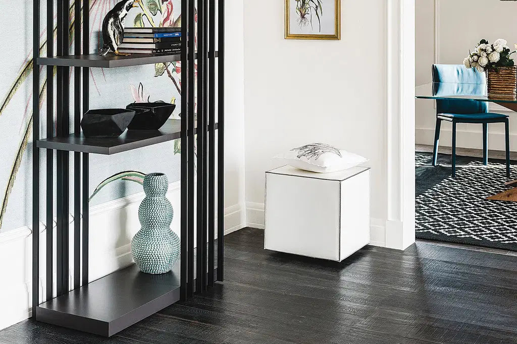 Cattelan Italia Kubo Leather Pouf