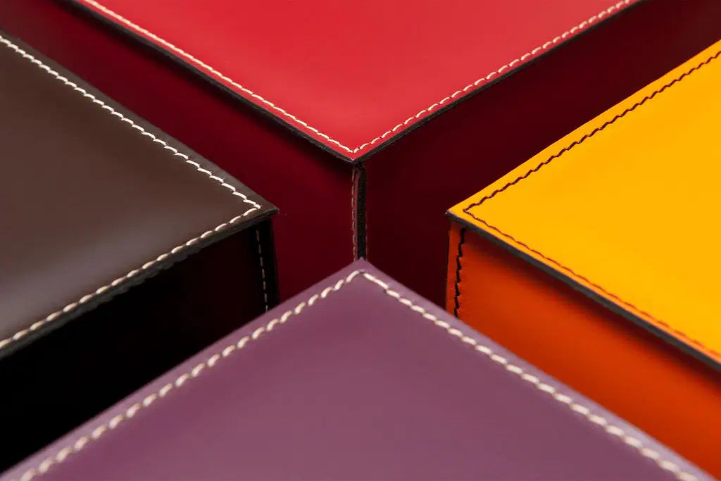 Cattelan Italia Kubo Leather Pouf