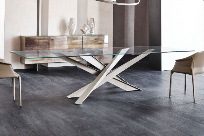 Cattelan Italia Lancer Glass Dining Table