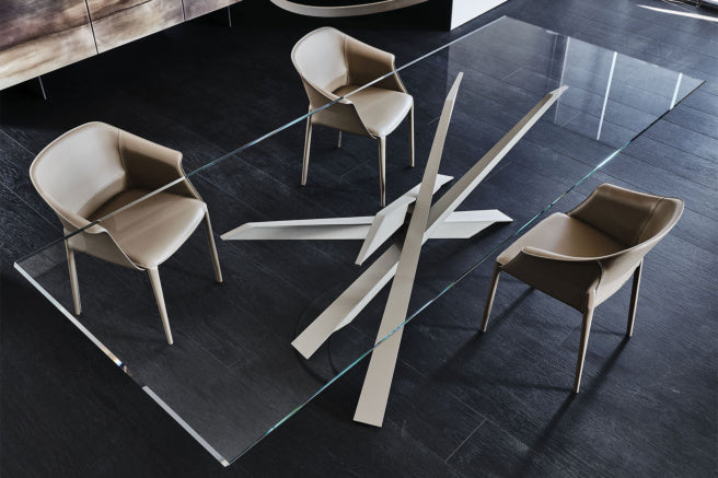 Cattelan Italia Lancer Glass Dining Table